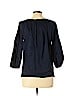 Diane von Furstenberg Blue 3/4 Sleeve Blouse Size 10 - photo 2