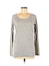 Nicole Miller Gray Long Sleeve Top Size S - photo 1