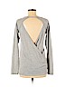 Nicole Miller Gray Long Sleeve Top Size S - photo 2