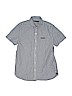 Next 100% Cotton Blue Short Sleeve Button-Down Shirt Size 13 - photo 1
