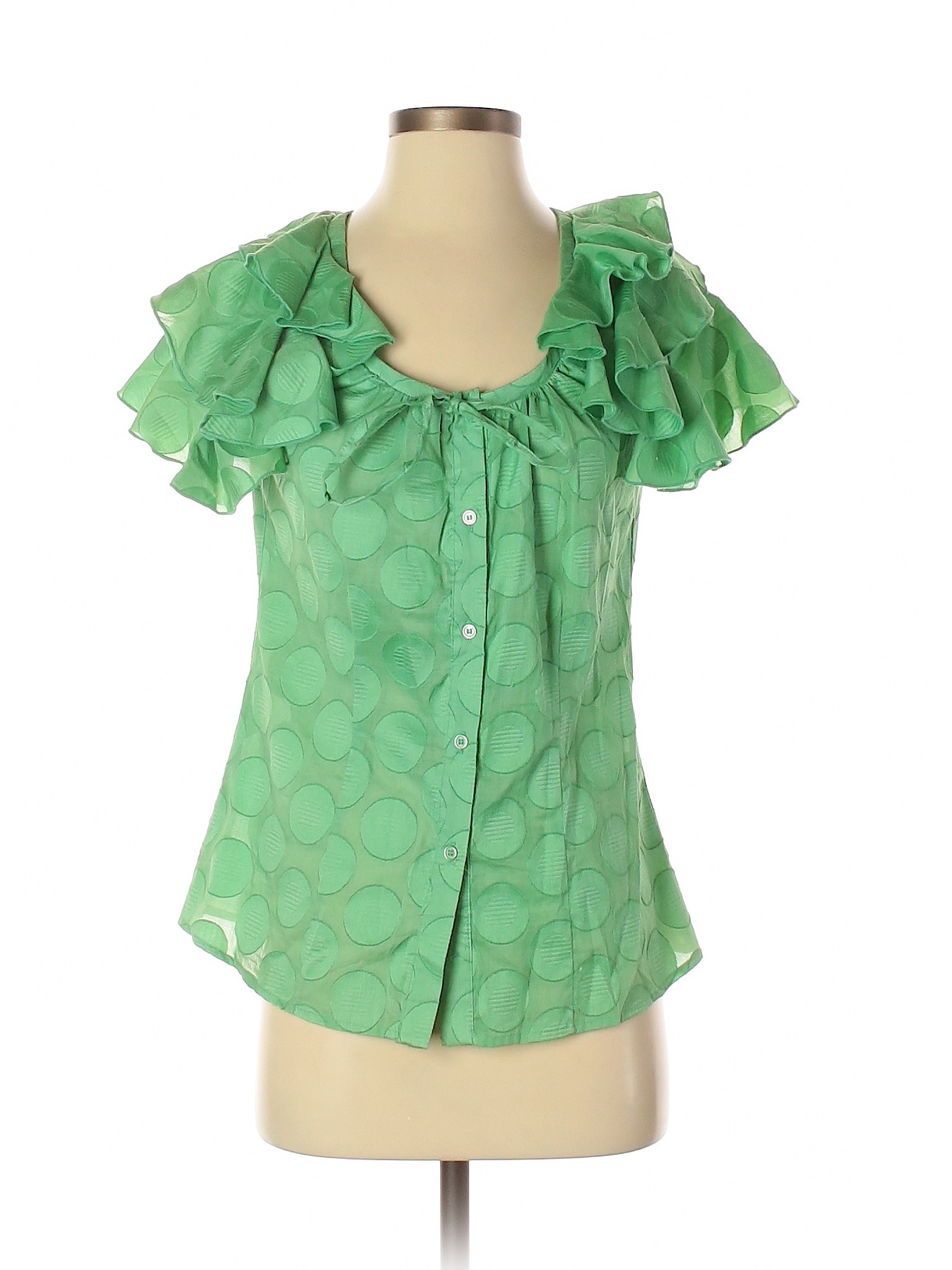 Harve Benard Women Green Short Sleeve Top S | eBay