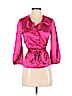 Diane von Furstenberg 100% Silk Pink 3/4 Sleeve Silk Top Size 4 - photo 1