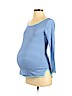 Gap - Maternity Blue Long Sleeve Top Size XS - photo 1