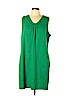 Lands' End 100% Cotton Green Casual Dress Size XL - photo 1