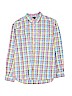 Tommy Hilfiger 100% Cotton Plaid Blue Long Sleeve Button-Down Shirt Size 16 - 18 - photo 1
