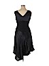Donna Ricco 100% Silk Black Cocktail Dress Size 14 - photo 2