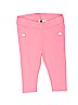 Janie and Jack 100% Cotton Solid Pink Leggings Size 3-6 mo - photo 1