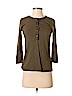 Talbots Green 3/4 Sleeve Henley Size P (petite) - photo 1