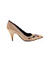 Prada 100% Leather Tan Heels Size EU 39 1/2 - photo 1