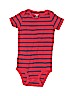 Carter's 100% Cotton Stripes Red Short Sleeve Onesie 12-18 MO / 18 MO - photo 1