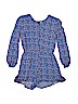 Art Class 100% Rayon Blue Romper Size 10 - 12 - photo 1