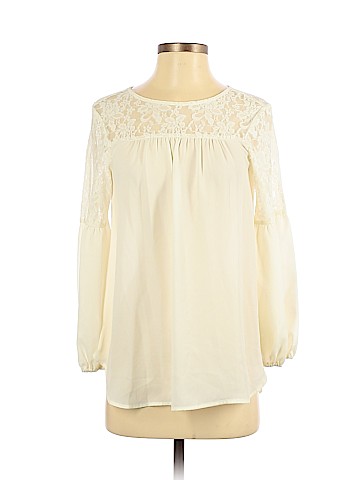 London Times Long Sleeve Blouse (view 1)