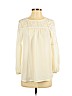 London Times 100% Polyester Ivory Long Sleeve Blouse Size XS (petite) - photo 1