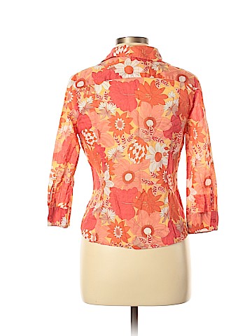 Ann Taylor LOFT 3/4 Sleeve Button-Down Shirt (view 2)