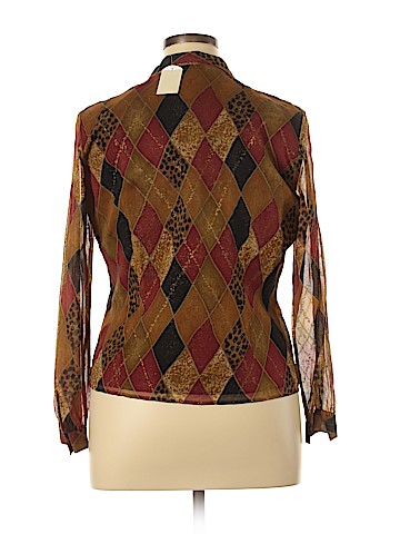 Laura Ashley Long Sleeve Silk Top (view 2)