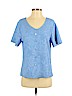Chances R Blue Short Sleeve Top Size L (petite) - photo 1