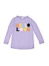 Cat & Jack 100% Cotton Graphic Purple Pullover Sweater Size 4 - 5 - photo 1