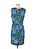 Diane von Furstenberg 100% Polyester Blue Casual Dress Size 12 - photo 2