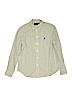 Ralph Lauren 100% Cotton Green Long Sleeve Button-Down Shirt Size 10 - 12 - photo 1