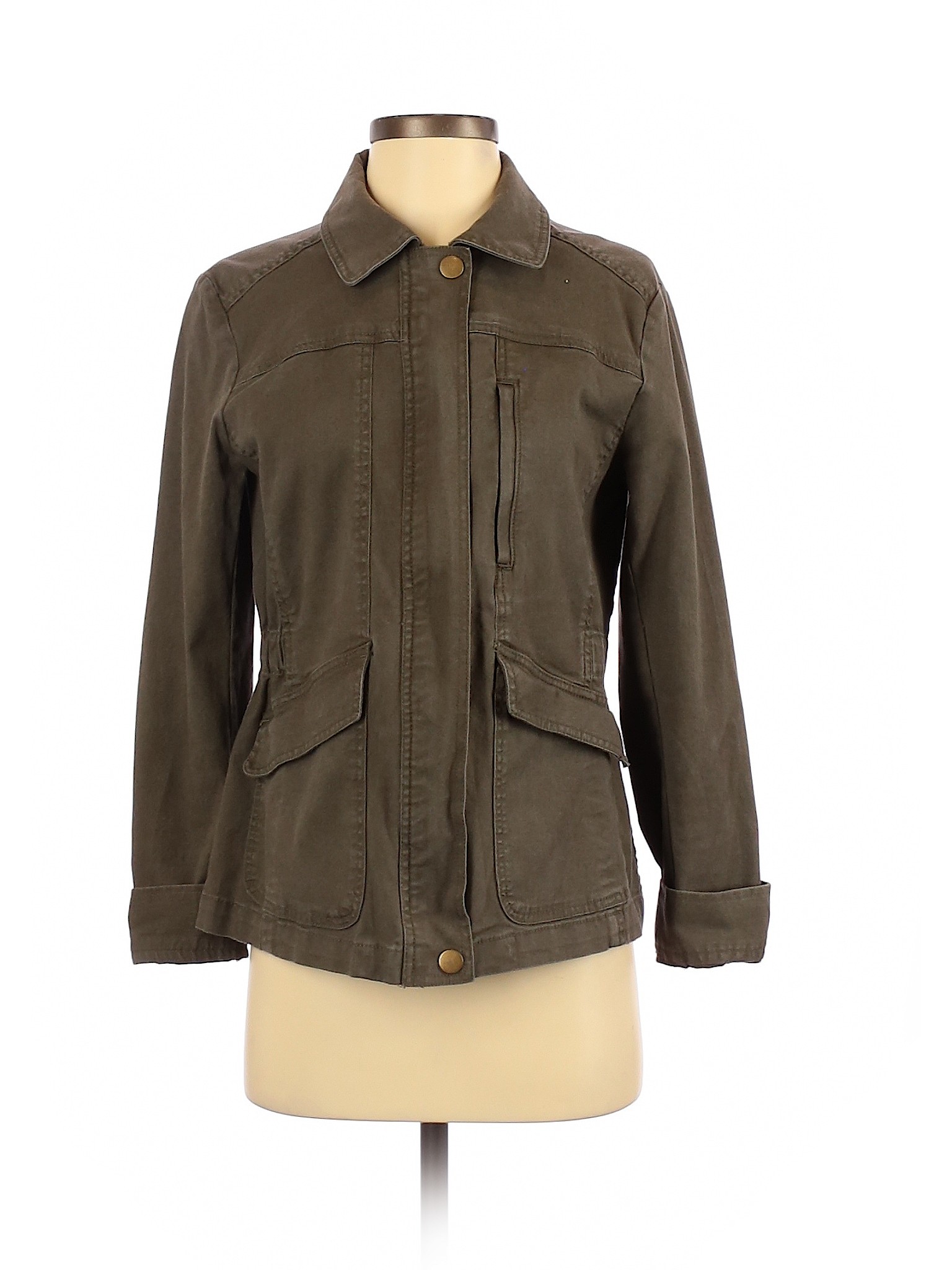 Ann Taylor LOFT Women Green Denim Jacket S | eBay