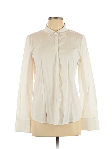 Lafayette 148 New York Long Sleeve Button-Down Shirt (view 1)