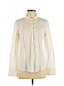 Lafayette 148 New York White Long Sleeve Button-Down Shirt Size 12 - photo 1