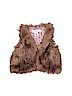 H&M L.O.G.G. Tan Faux Fur Vest Size 7 - 8 - photo 1
