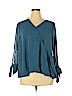 Unbranded Teal Long Sleeve Blouse Size XL - photo 1