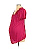 Gap - Maternity 100% Polyester Pink Short Sleeve Blouse Size S - photo 1