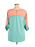 Justify Blue 3/4 Sleeve Top Size 1X - photo 2