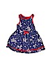 Cat & Jack 100% Cotton Stars Blue Dress 12-18 MO / 18 MO - photo 1