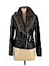 Wenxi Black Faux Leather Jacket Size L - photo 1