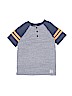OshKosh B'gosh Blue Short Sleeve Henley Size 8 - photo 1