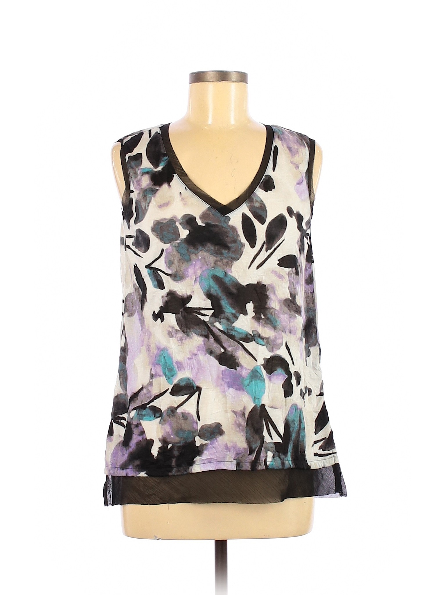 Simply Vera Vera Wang Women Purple Sleeveless Blouse XS | eBay