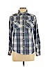 Lucky Brand 100% Cotton Plaid Blue Long Sleeve Button-Down Shirt Size L (youth) - photo 1