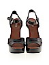 Lauren by Ralph Lauren 100% Leather Black Wedges Size 10 - photo 2