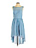 Alfred Angelo 100% Polyester Blue Cocktail Dress Size 6 - photo 1