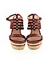 Diane von Furstenberg 100% Leather Brown Wedges Size 6 1/2 - photo 2
