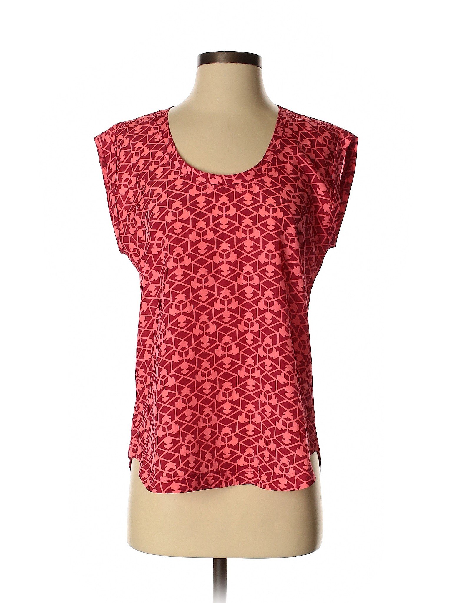 J.Crew Factory Store Women Red Short Sleeve Blouse 4 | eBay