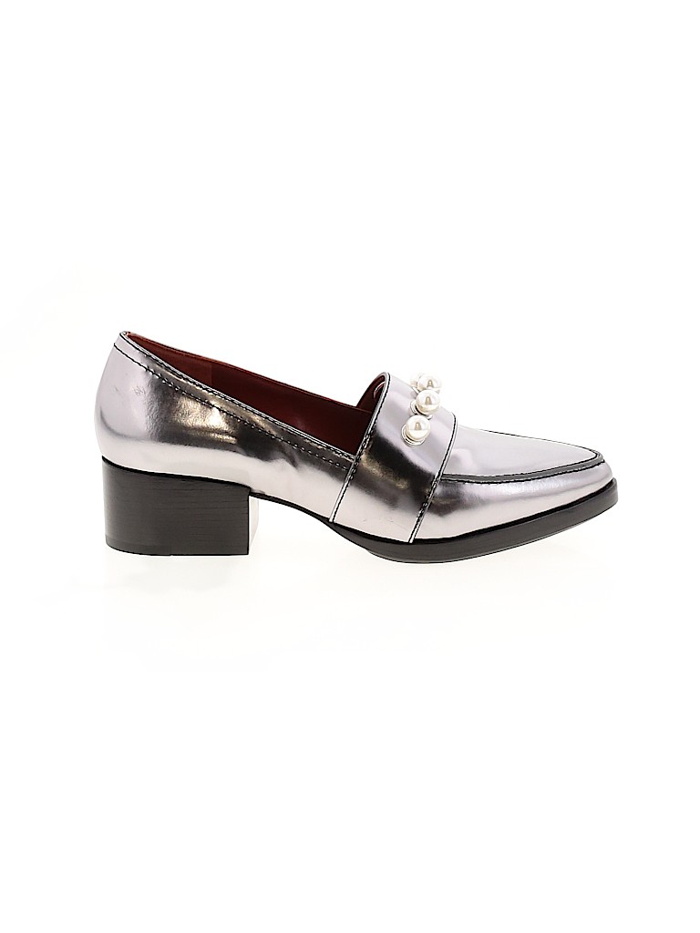 3.1 Phillip Lim 100% Leather Silver Heels Size EU 36 - photo 1