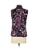 Anne Klein 100% Polyester Purple Sleeveless Button-Down Shirt Size 4 (petite) - photo 2