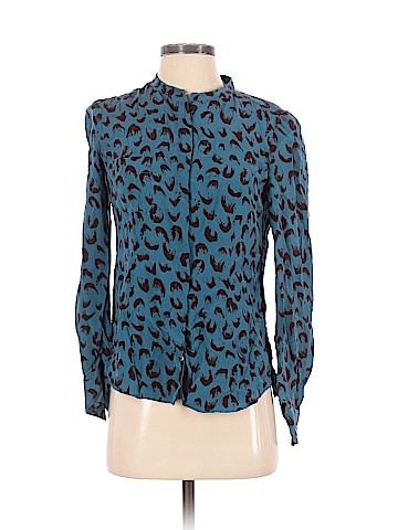 Moda International Long Sleeve Silk Top (view 1)