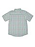 Wonder Nation Checkered-gingham Plaid Green Short Sleeve Button-Down Shirt Size 14 - 16 - photo 2