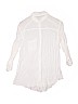 Abercrombie White 3/4 Sleeve Button-Down Shirt Size 16 - photo 2