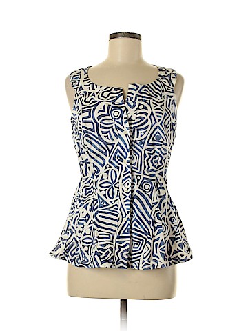 Lafayette 148 New York Sleeveless Button-Down Shirt (view 1)