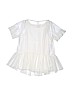 Cat & Jack Ivory Short Sleeve Top Size 10 - 12 - photo 1