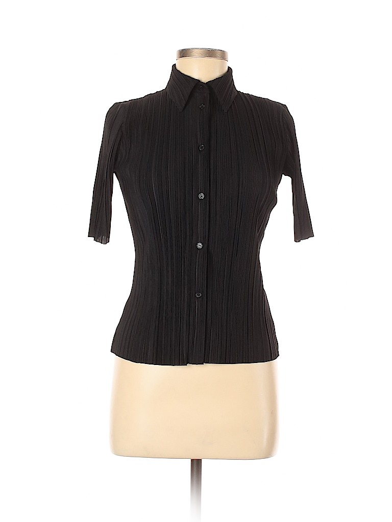 & Other Stories 100% Polyester Black Short Sleeve Top Size 0 - photo 1