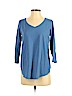 J.jill Blue 3/4 Sleeve Top Size XS (petite) - photo 1