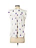 Ann Taylor LOFT 100% Cotton White Short Sleeve Blouse Size S (petite) - photo 2