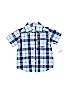 Carter's 100% Cotton Blue Short Sleeve Button-Down Shirt 0-3 MO / 3 MO - photo 1
